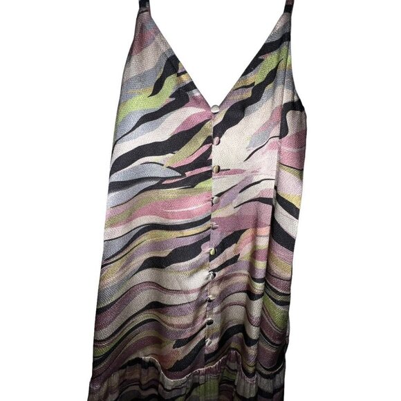 Ted Baker Warrenn Printed Button Through Cami Maxi Dress Dusky Pink US XS ( 1 ) - Picture 3 of 12